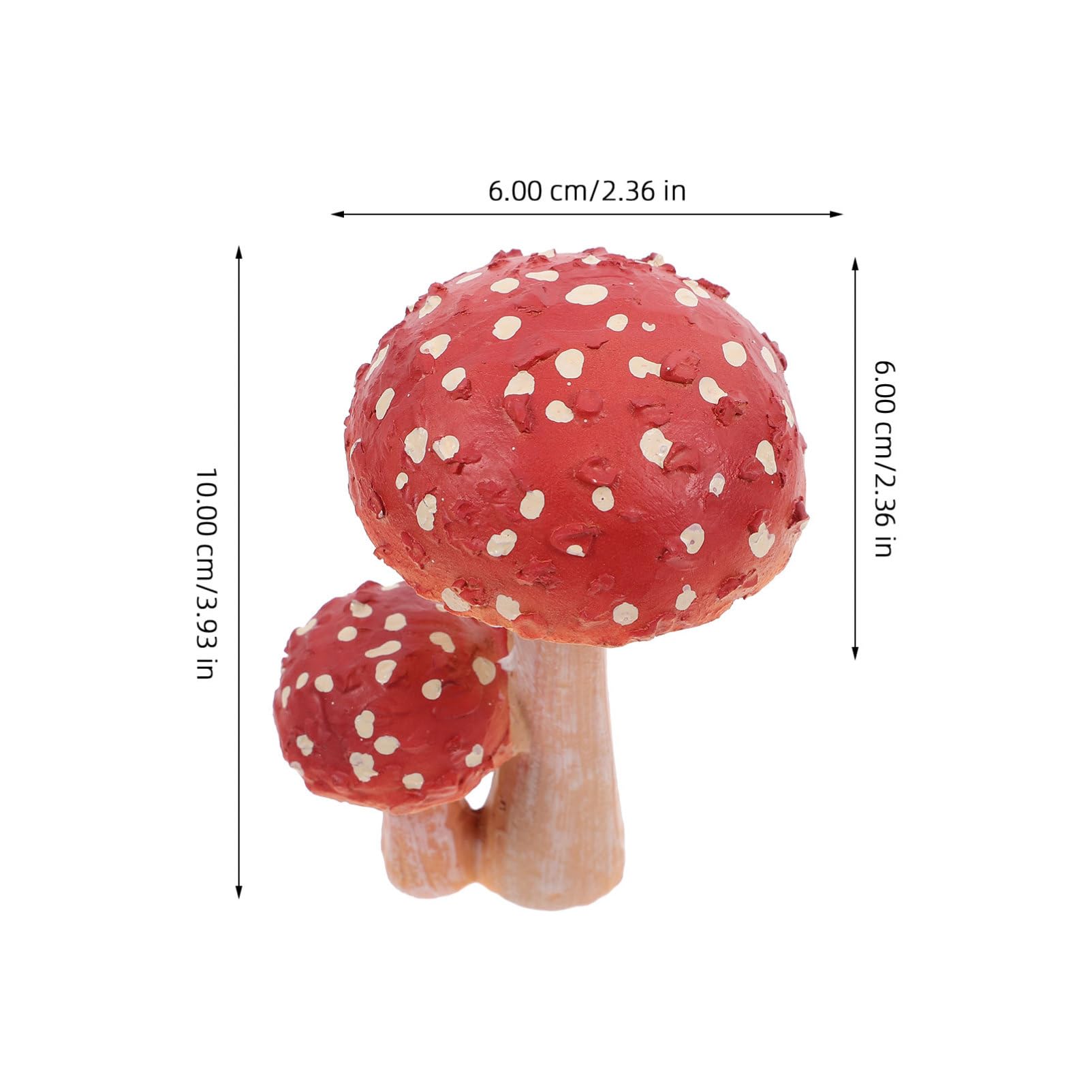 Mipcase 4 Pièces Ornements De Bonsaï De Champignons Topper Cupcake Aux Champignons Décor De Petits s Décor De Terrarium De s Bonsaï Pot De Fleur Résine