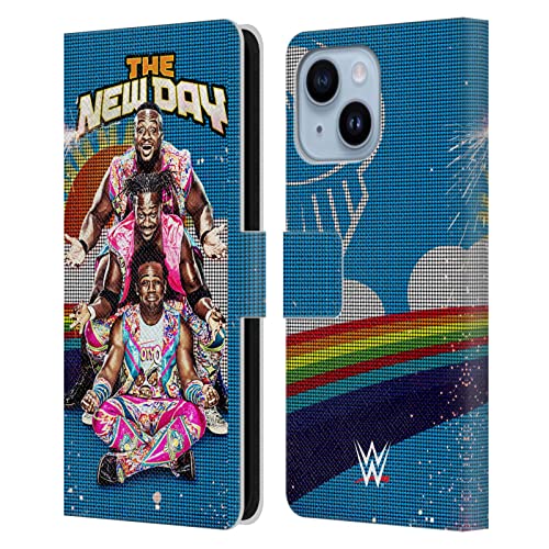 Étui iPhone 14 Plus WWE New Day en cuir Head Case Designs