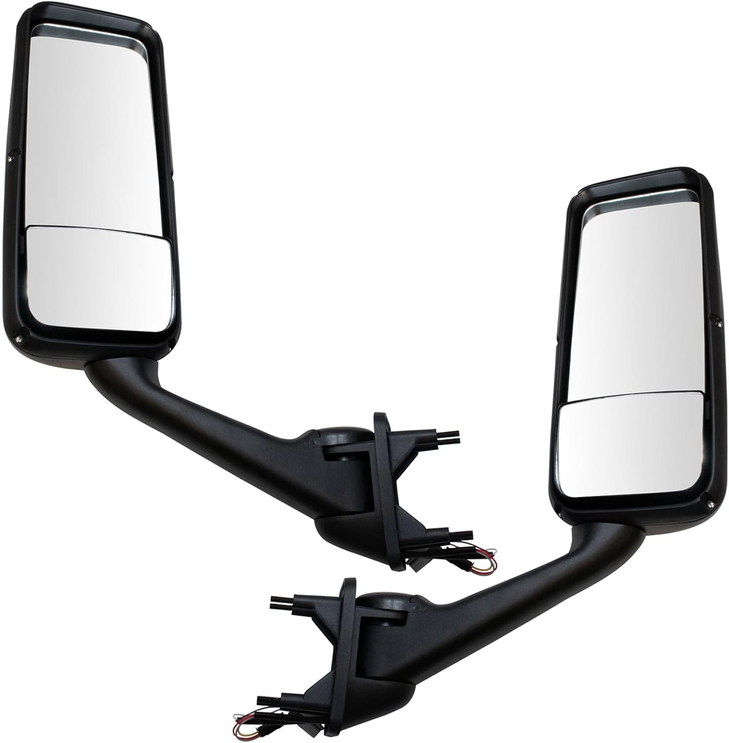 TRQ Driver and Passenger Side Power Heated Mirror Set Paint to Match with Temperature Sensor Compatible with 1997-2011 Kenworth T2000 2011-2016 Kenworth T700