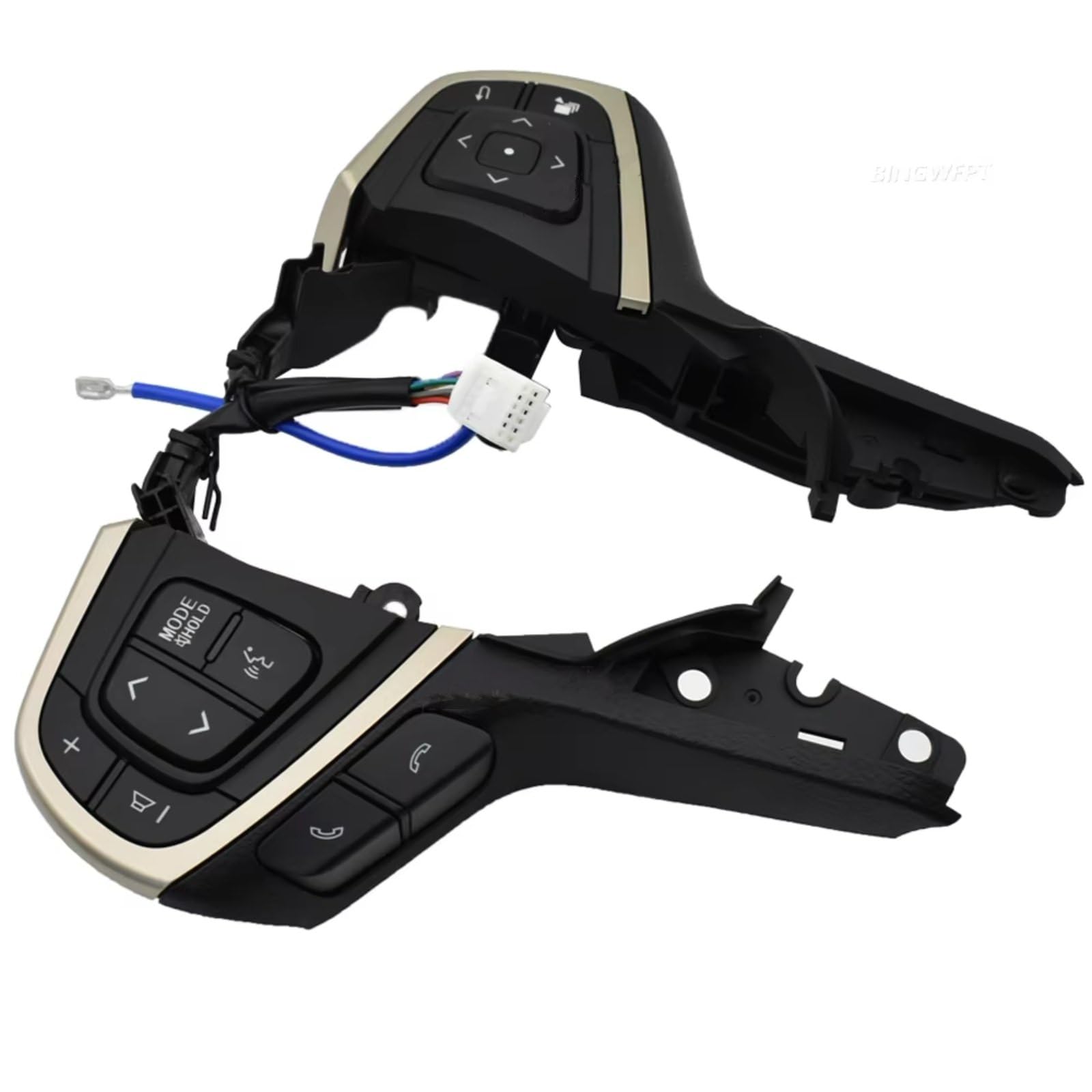 Compatible con Toyota para Innova 2015 2016 2017 2018 2019 2020 2021 Coche Multifunción Volante Control De Audio Interruptor De Botones De Crucero Interior Coche