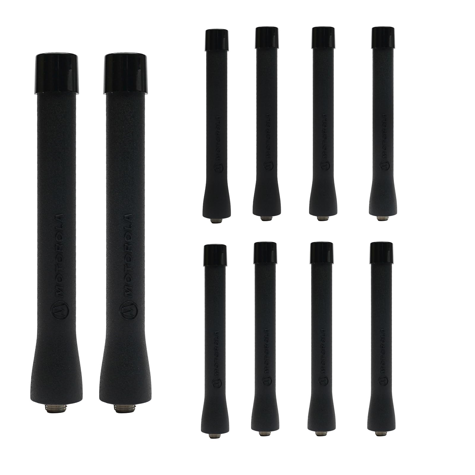 UHF 470-520mhz Stubby Antenna compatibile con Motorola XTS5000 XTS3000 XTS2500 XTS1500 HT1000 JT1000 MTS2000 Bidirezionale Radio 10Pack