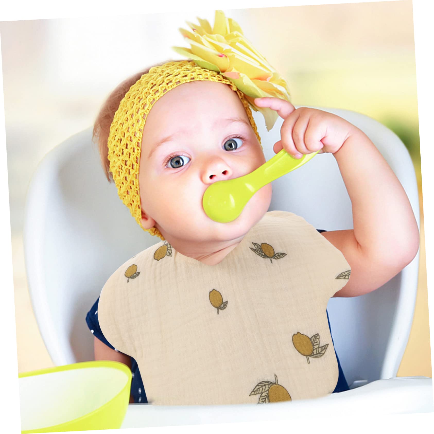 ibasenice Baberos babero infantil toallas de bebe saliva toallas babero disfraces infantiles clothes toalla de saliva recién nacida toalla de saliva giratoria algodón