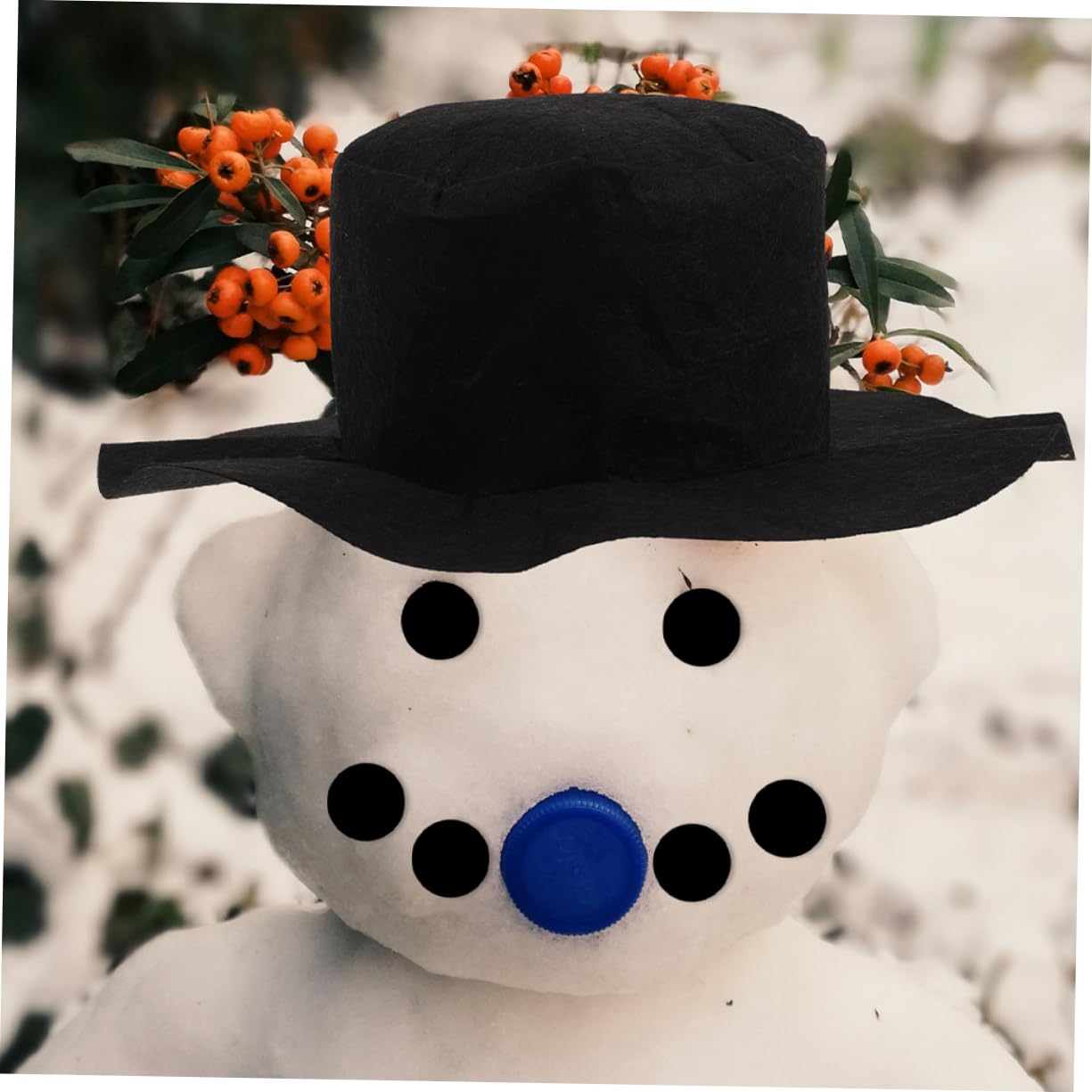 TOPBATHY 4 Set Pupazzo di Neve Vestito Kit Fai da Te per Vestire Il Pupazzo di Neve Kit per Fare Pupazzi di Neve Costume Natale Abbigliamento Natalizio Ornamento Materiale Fai da Te Stoffa