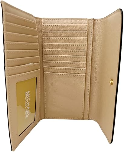 Miniatura 5 de Michael Kors Jet Set Travel - Cartera grande triple plegable de cuero Saffiano Multi-colorido Jet Set Travel