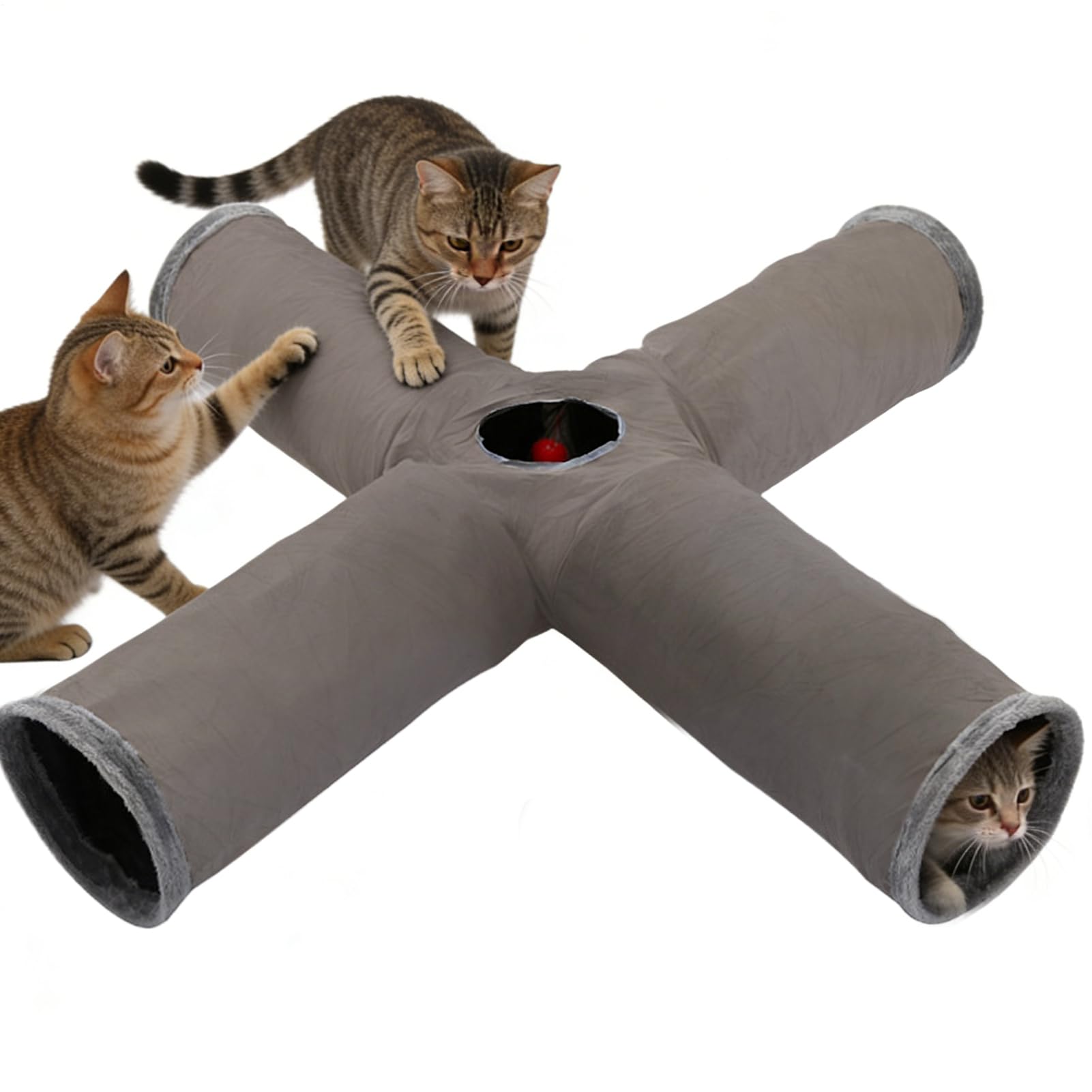 Lit tunnel pour chat pliable et parc interactif de jeu pour chaton