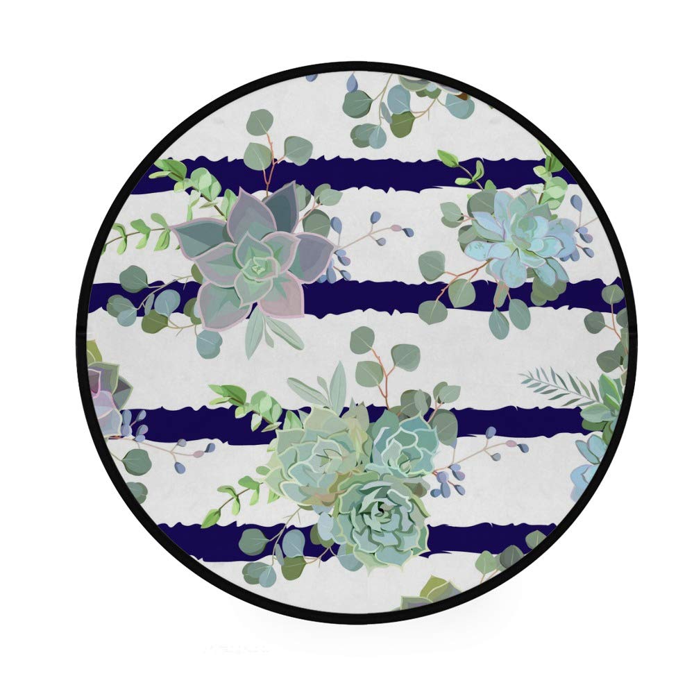 Tapis rond antidérapant doux résout le sol froid et glissant de la chambre