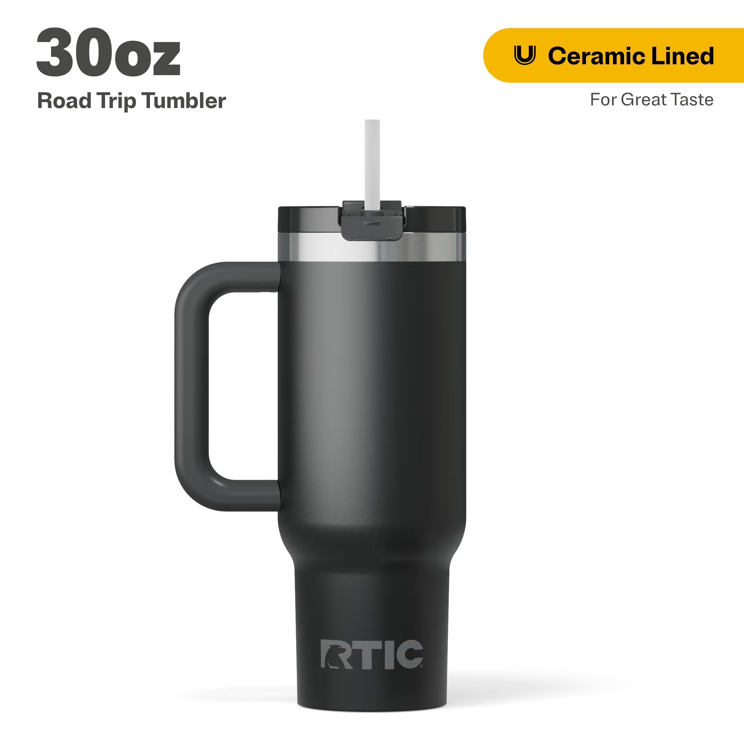 Amazon.com: RTIC 30 oz Road Trip Tumbler Double-Walled Ceramic