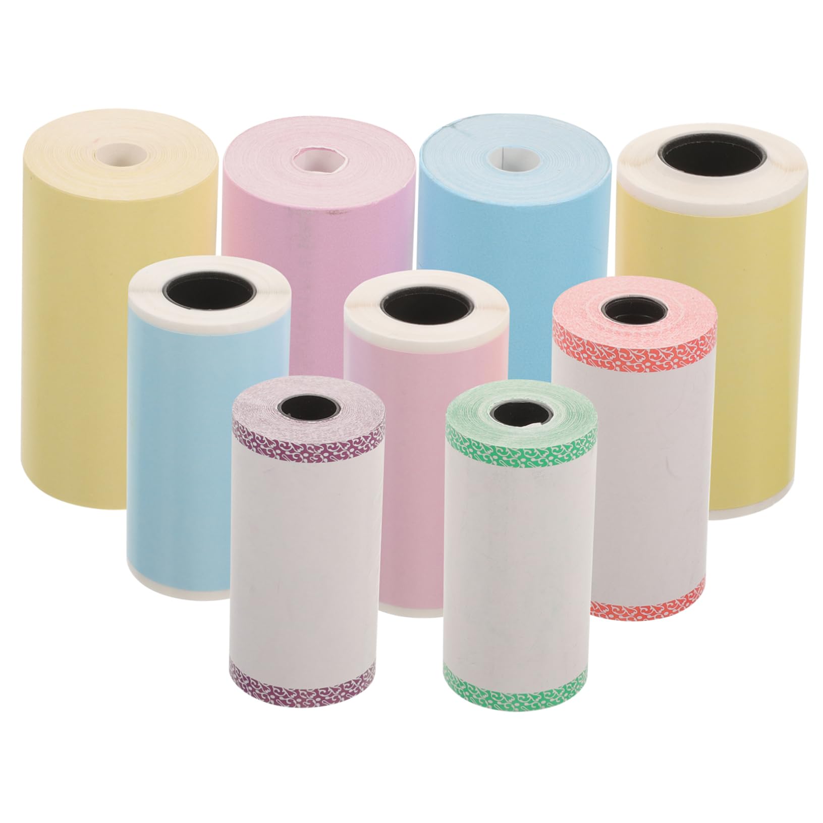 DOITOOL 4 Set Etichette Termiche Adesive Autoadesive Per Stampanti Mini Etichette Colorate Per Per Supermercati E Piccole Attività 9 * 4