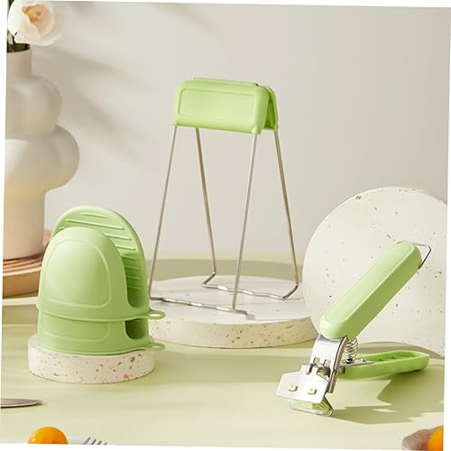 Miniatura 7 de HEMOTON Paquete de 2 soportes para cuencos de cocina con clip, para horno, microondas y pizza