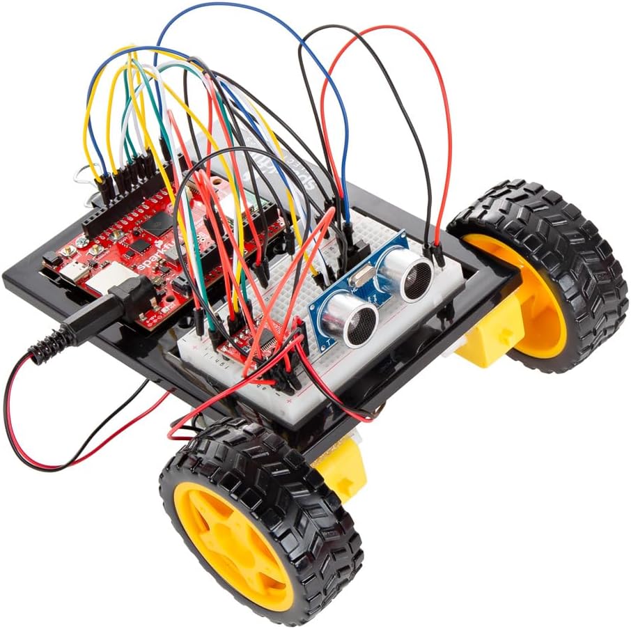 SparkFun Inventor’s Kit for MicroPython - SIK - RP2350 IoT RedBoard - 5 Guided Projects (16 Circuits) with Sensors - OLED - Motors - Robot Build - Solderless STEM Kit