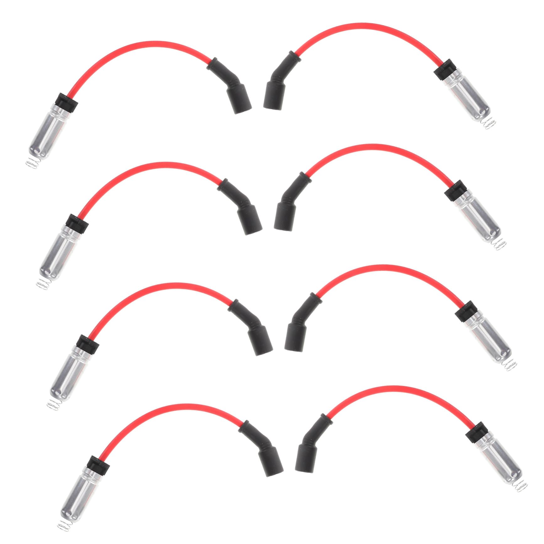 Juego de Cables de Encendido de Bujías de Alta Temperatura 8 Piezas para Motor de 8 Cilindros Compatible con Motor de Gasolina Mejora Rendimiento Motor Coche Automotriz
