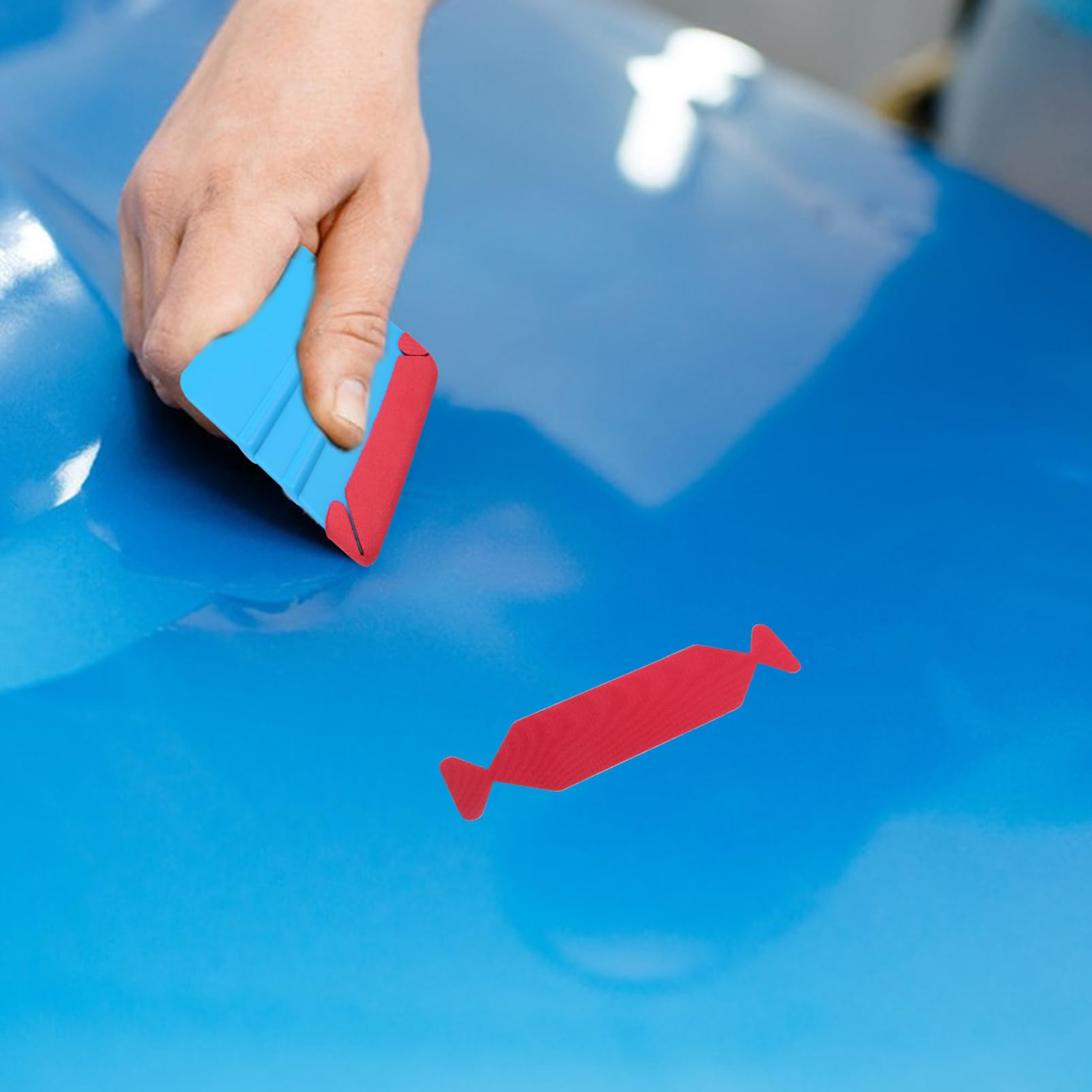 Ipetboom 6pcs Felt Edge Squeegee Car Wrapping Tool Kit, Vinyl Wrapping Tool Window Tint Kit, Auto Applicator Tool for Vinyl Wrap, Window Tint, Wallpaper, Decal Sticker Installation