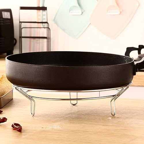 Miniatura 2 de Kichvoe Salvamanteles de acero inoxidable para platos calientes soportes redondos soportes para ollas de cocina para platos calientes ollas sartenes