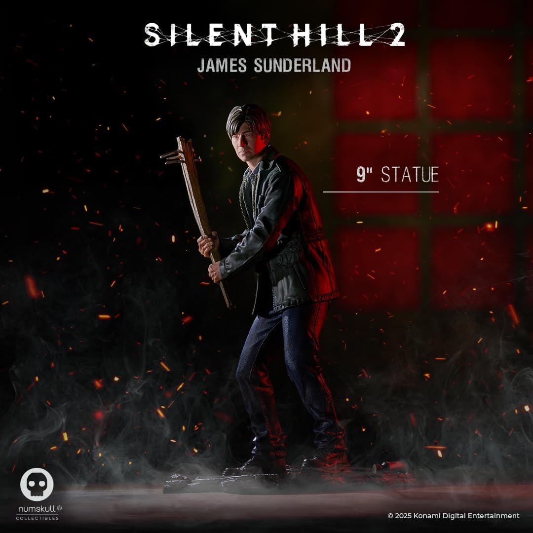 Numskull Silent Hill 2 James Sunderland Vinyl Figure 9.2″ (23.5cm) Collectible Replica Statue for Display – Official Konami Silent Hill Merchandise – Limited Edition Gaming Figure
