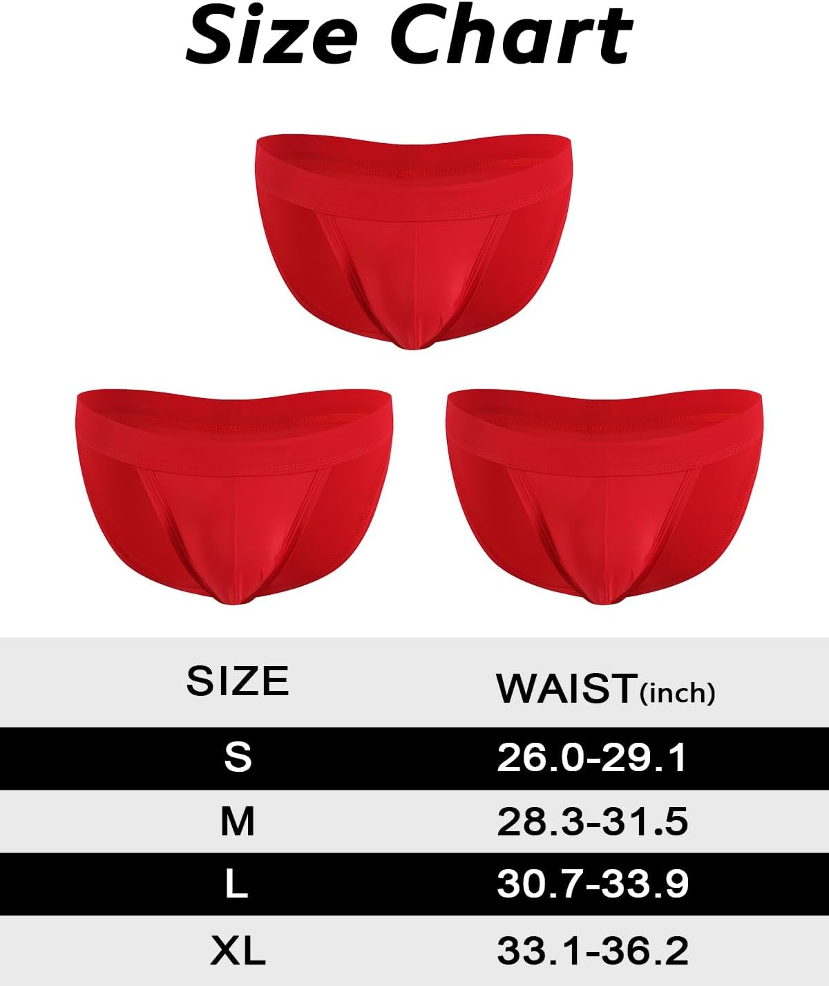 Men's Sexy Ice Silk Bikini Briefs Bulge Pouch Ultra-Soft Low Rise Underwear 3 Pack - Image 6