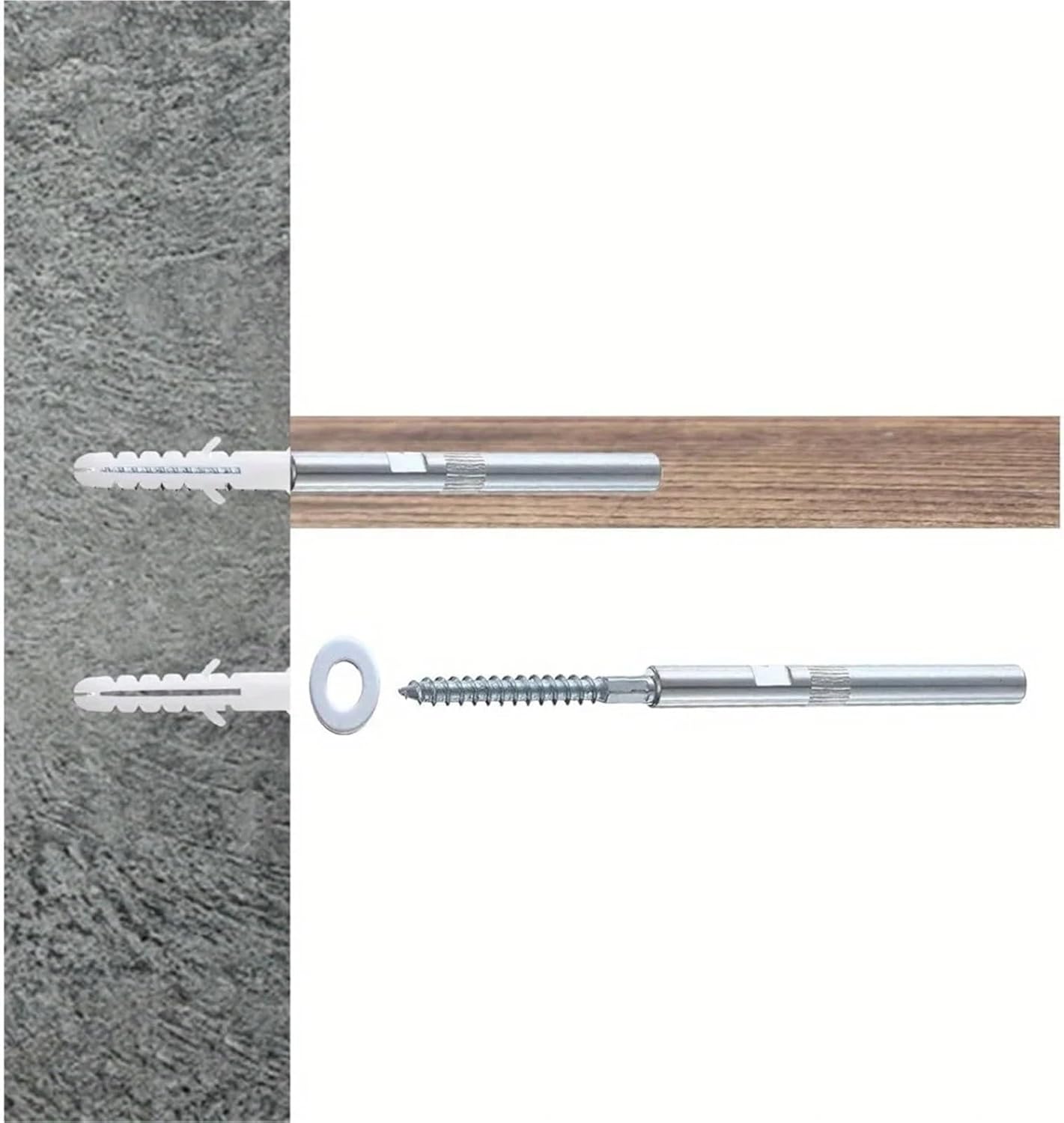 Floating Shelf Hidden Bracket 4pcs Floating Shelf Brackets 8X100Mm Metal Invisible Wall Hanger Supports Space-Saving Partition for Home Organization