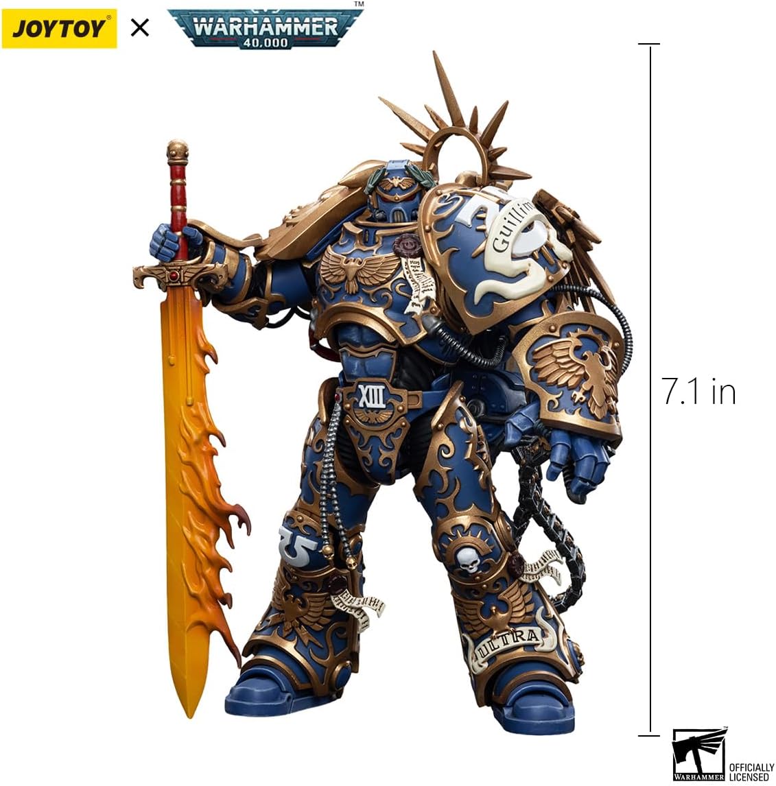 JoyToy Warhammer 40K 1/18 Action Figure Mecha Joy Toy Model Toys Ultramarines Primarch Roboute Guilliman