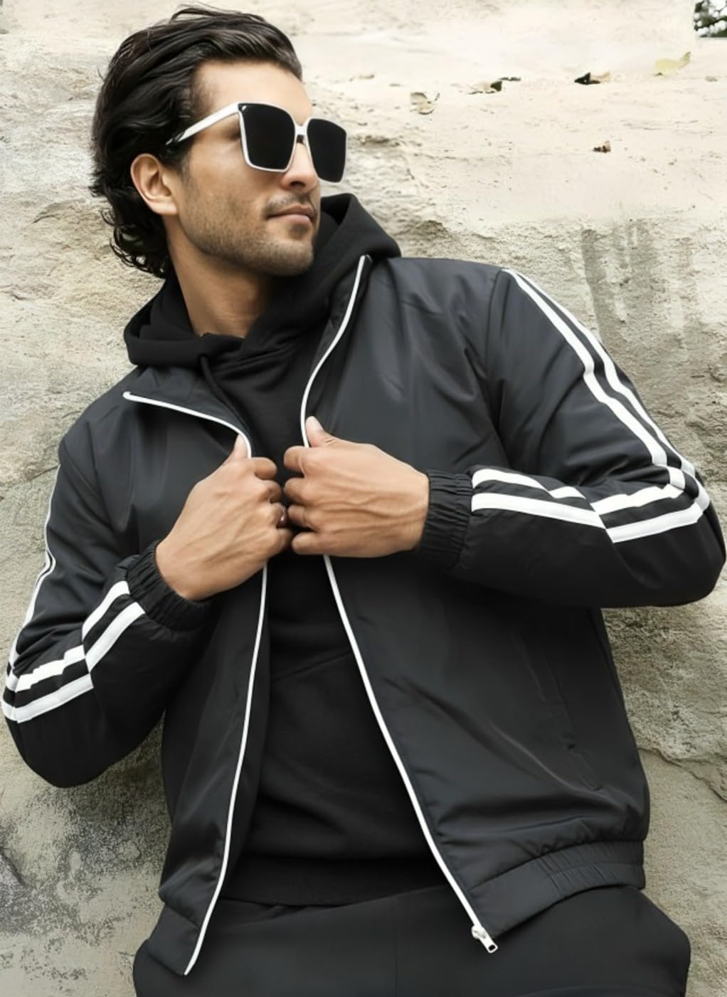 MAYKR Black Bomber jacket|Jacket For Men|Oversized Jacket|.59 1