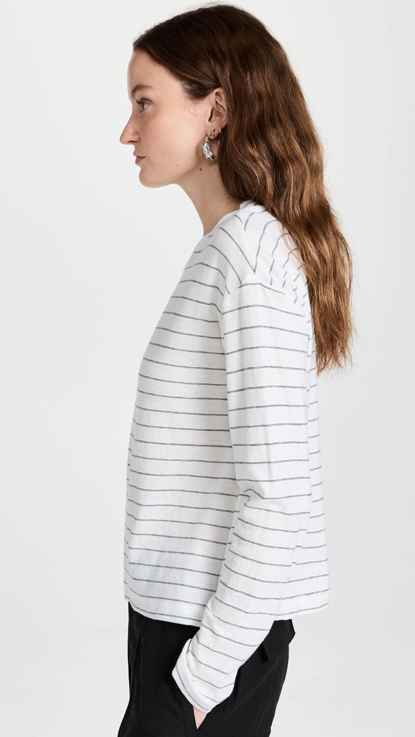 Vince Women's Striped Long Sleeve Pullover - Image 5