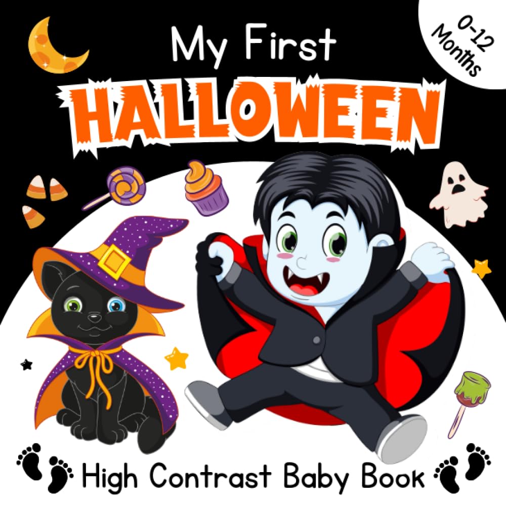 Baby's First HalloweenHalloween Baby Stuff - My First Halloween High Contrast Baby Book For Newborns 0-12 Months: Cute Black and White Happy Halloween And Cute Ghosts ... Sensory Stimulation Baby Halloween Book