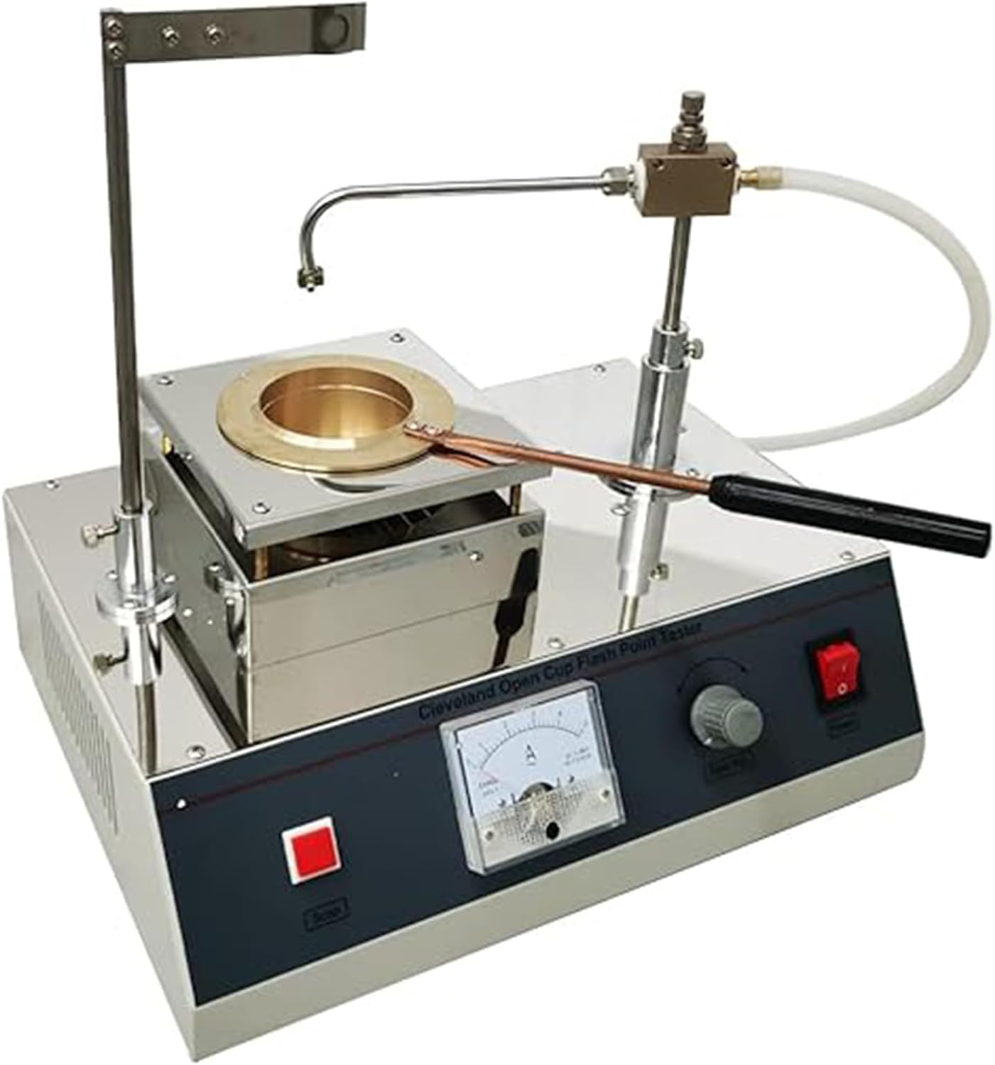 Open-Cup Flash Point Tester,Laboratory Petroleum Asphalt Ignition Point Tester, Adjustable Temperature,Automatic Frequency Sweep Measurement Instrument,for Crude Oil