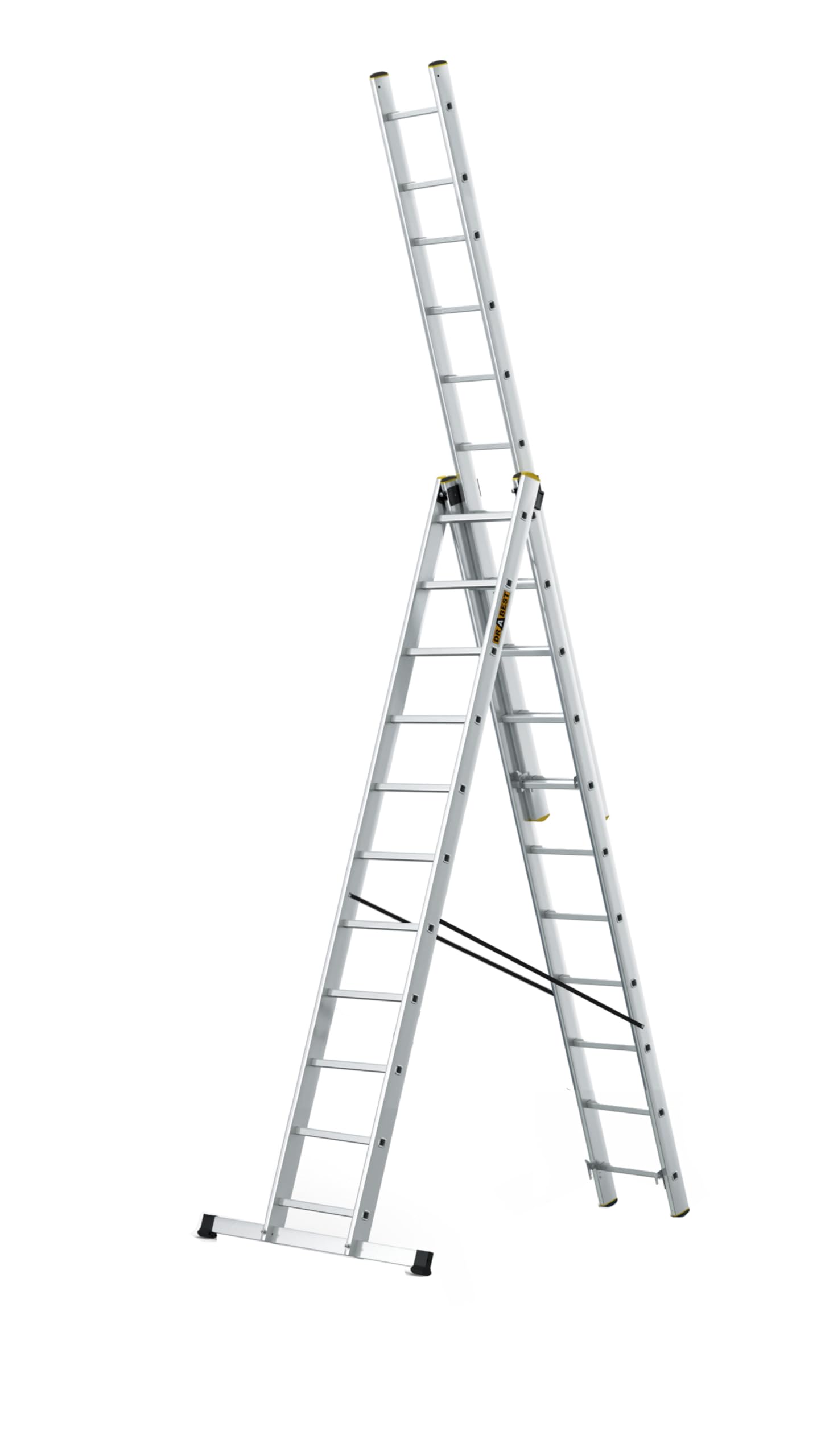Drabest Multifunctional Ladder 3x11 - Aluminium - 16.4kg