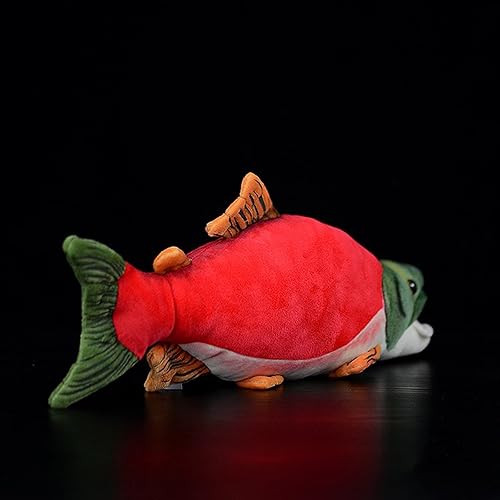 Miniatura 3 de ZHONGXIN - Lindo juguete de peluche de salmón Sockeye de 15 pulgadas, animal de peluche para niños, regalo de colección de aguas profundas (Sockeye