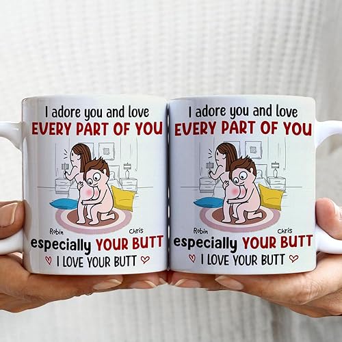 Miniatura 6 de Taza Kamasutra personalizada, regalos del día de San Valentín para esposa, divertida taza de aniversario para ella, regalos de inauguración de la