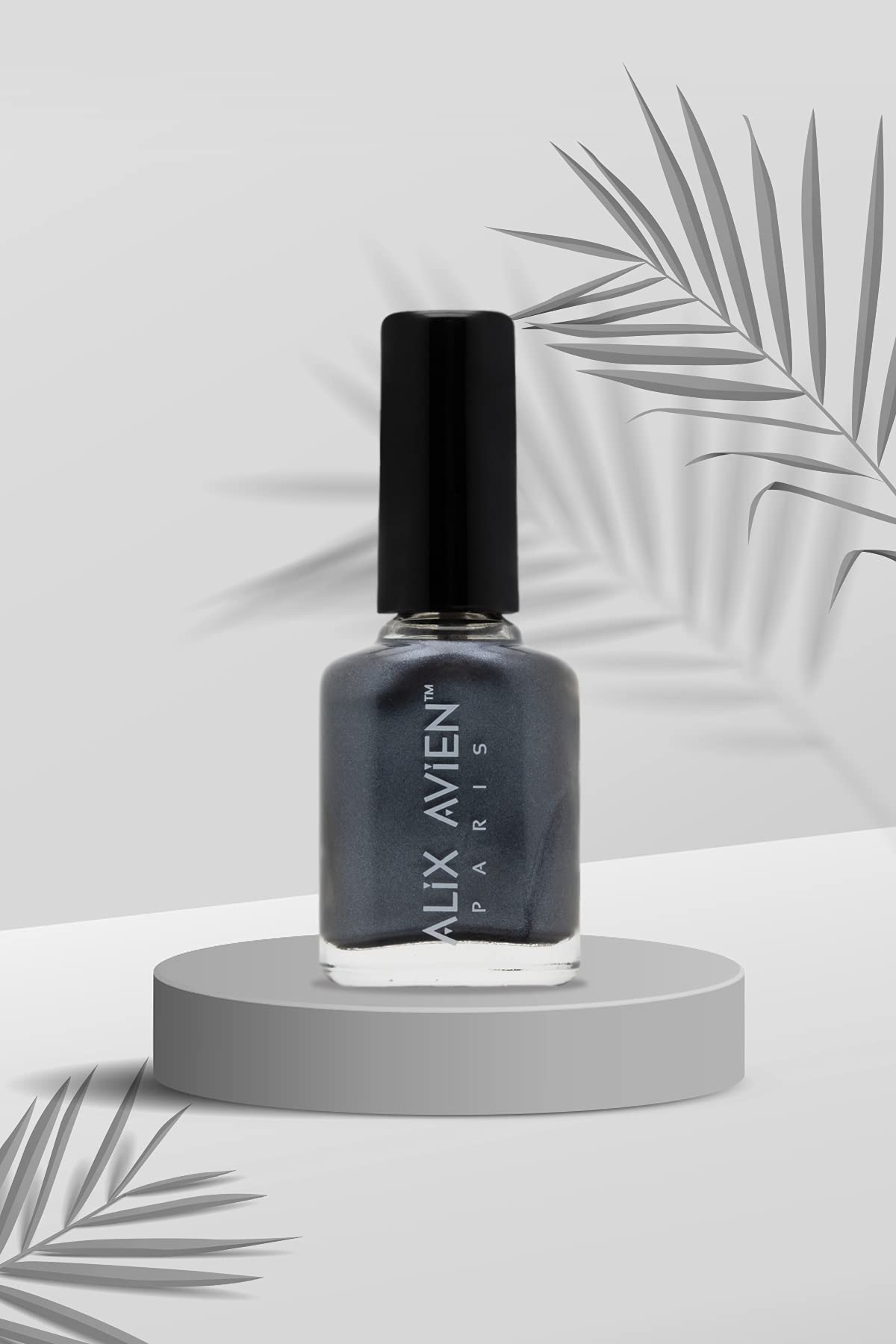 ALIX AVIEN Sedefli Gri Oje 35 - Yüksek Pigmentli Uzun Süreli Kalıcılık Hızlı Kuruma - Nail Lacquer 35