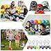Hungdao 48 Pcs Video Game Party Favors 16 Gamer Party Drawstring Bags Gaming Goodie Bag 16 Wristbands 16 Keychains for Birthday