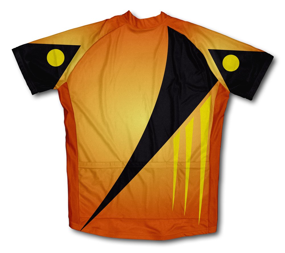 ScudoPro Orange Distorted Short Sleeve Cycling Jersey for Youth - Size XS