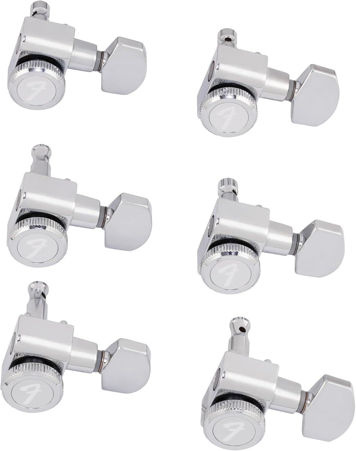 Fender Vintage Strat Tremolo Assembly and Locking Tuners Stratocaster Guitar Tuning Machines Polished Chrome Set of 6 (0992070000)