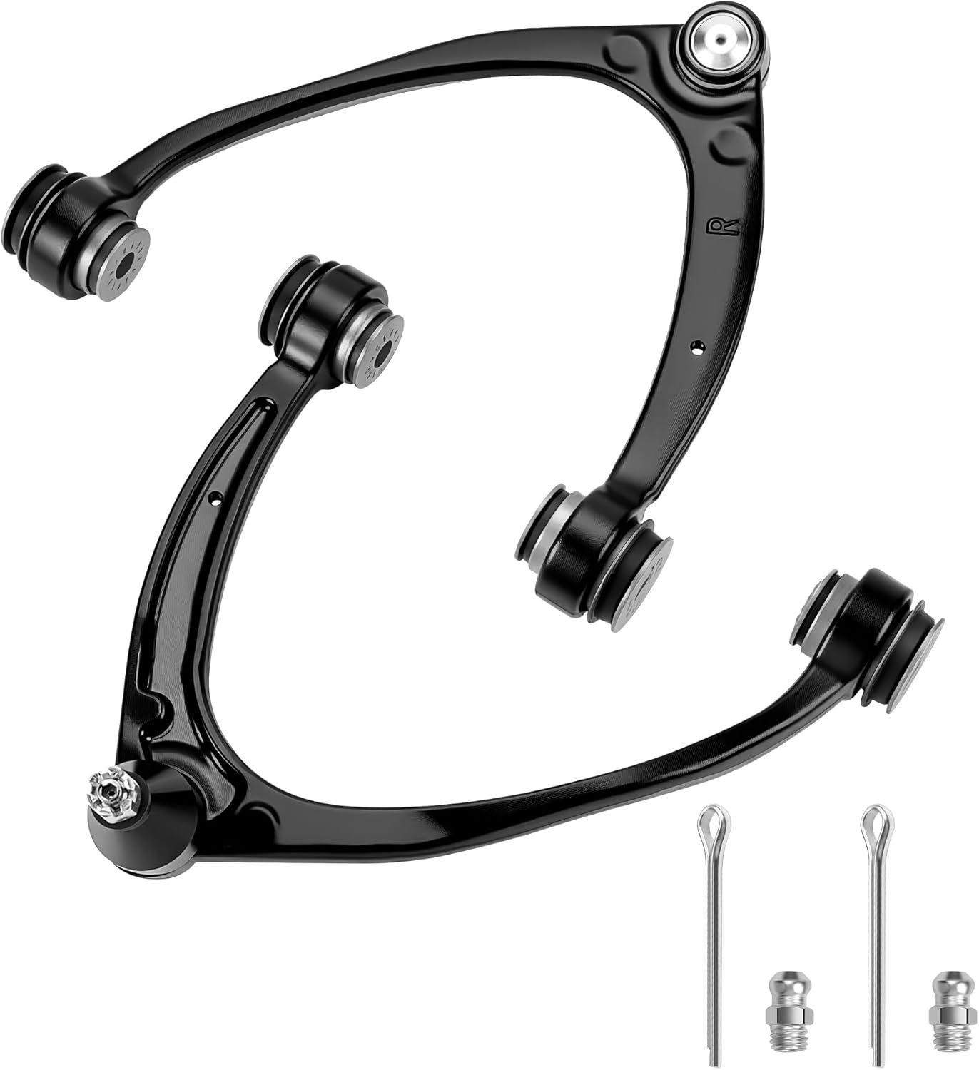 2Pcs Front Upper Control Arms with Ball Joints Compatible with 2007-2016 Chevy Silverado 1500 Tahoe Avalanche Suburban GMC Sierra Yukon XL Cadillac Escalade ESV EXT Replaces K80670, K80669