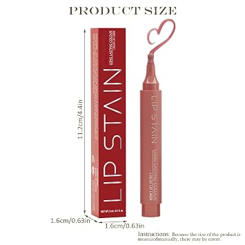 2Colors Lip Stain Set:Marker Matte Liquid Lip Stain Pen,Highly Pigmented,Long-Lasting,Lip Liner Lip Contour Multi-Use.(2-Pack-#01+03)