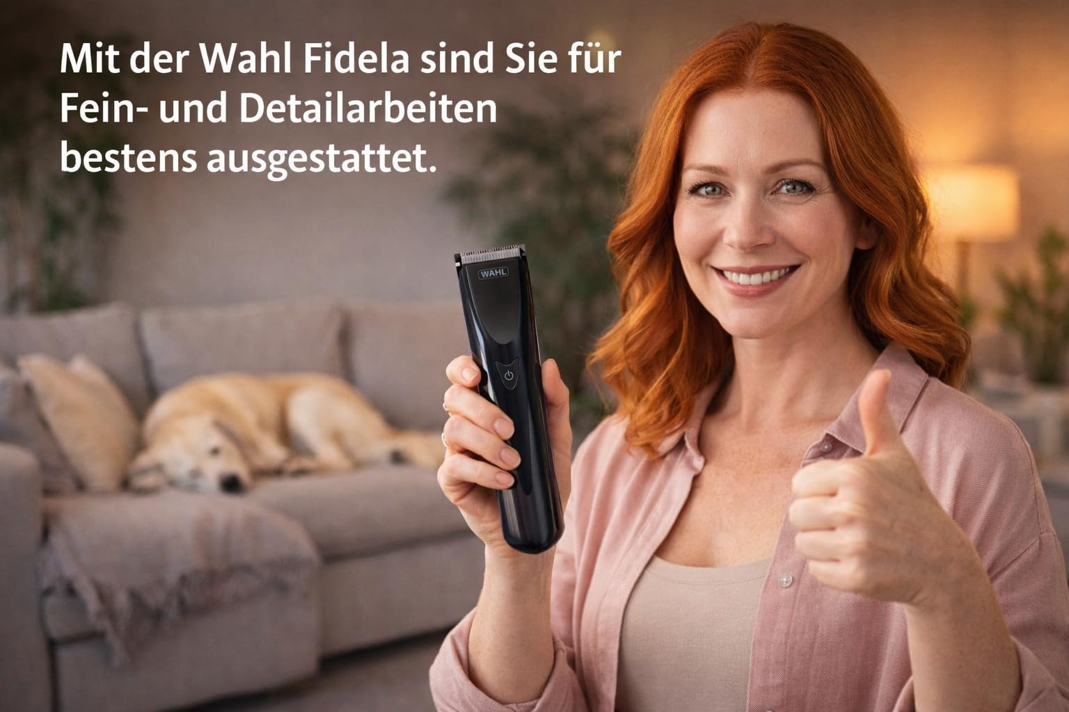 Fidela Schermaschine kabellos + leise. Gesicht Pfoten Feinarbeiten + Tasche