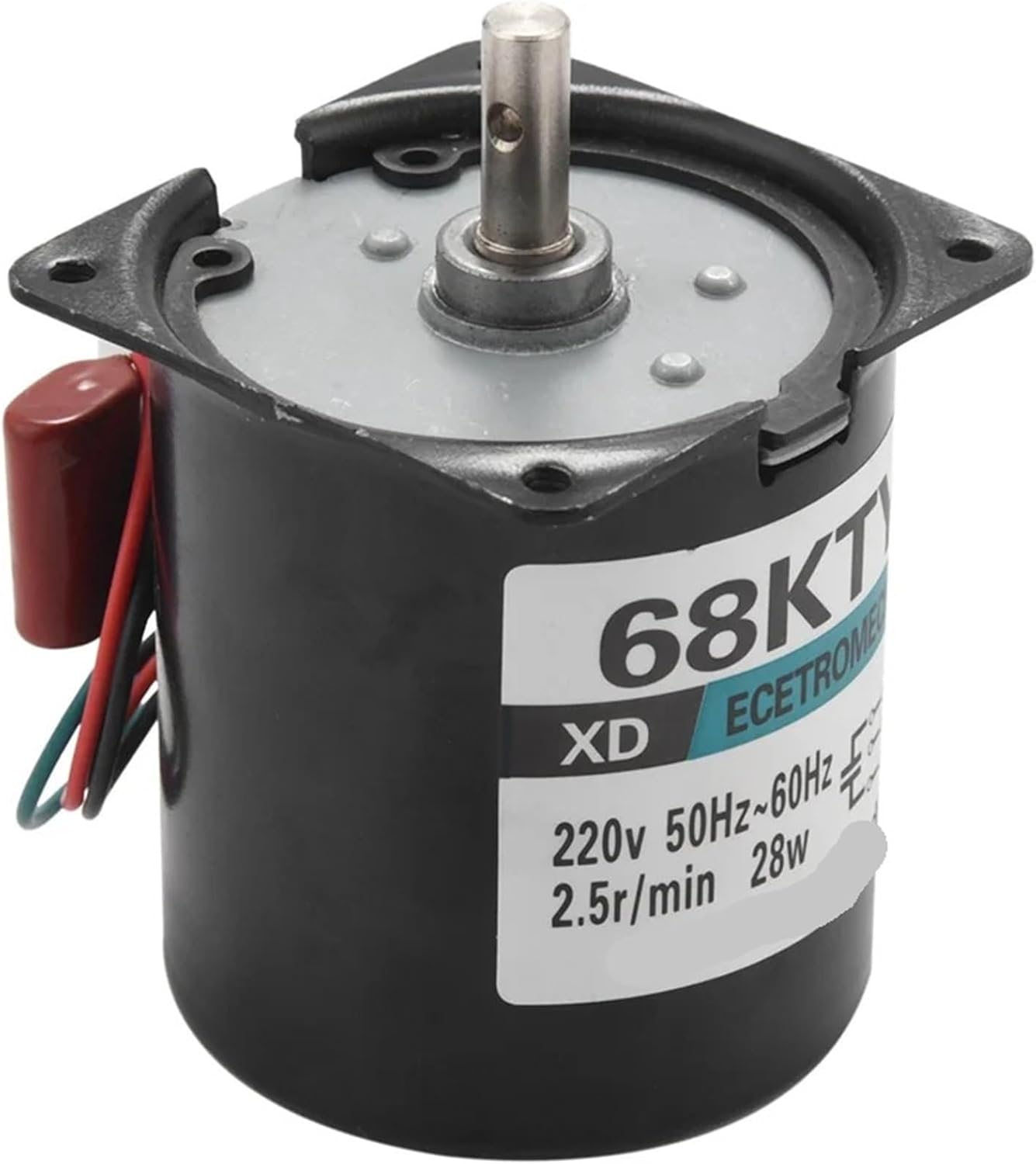 3Pcs 68Ktyz Mini Gear Motor Ac 220V 28W 2.5R/Min Large Torque Permanent Magnet Synchronous Gear Motor-A78G