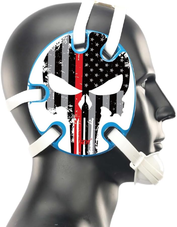 Wrestling Headgear US Flag Thin Red Line Wrap(Adult and Youth)
