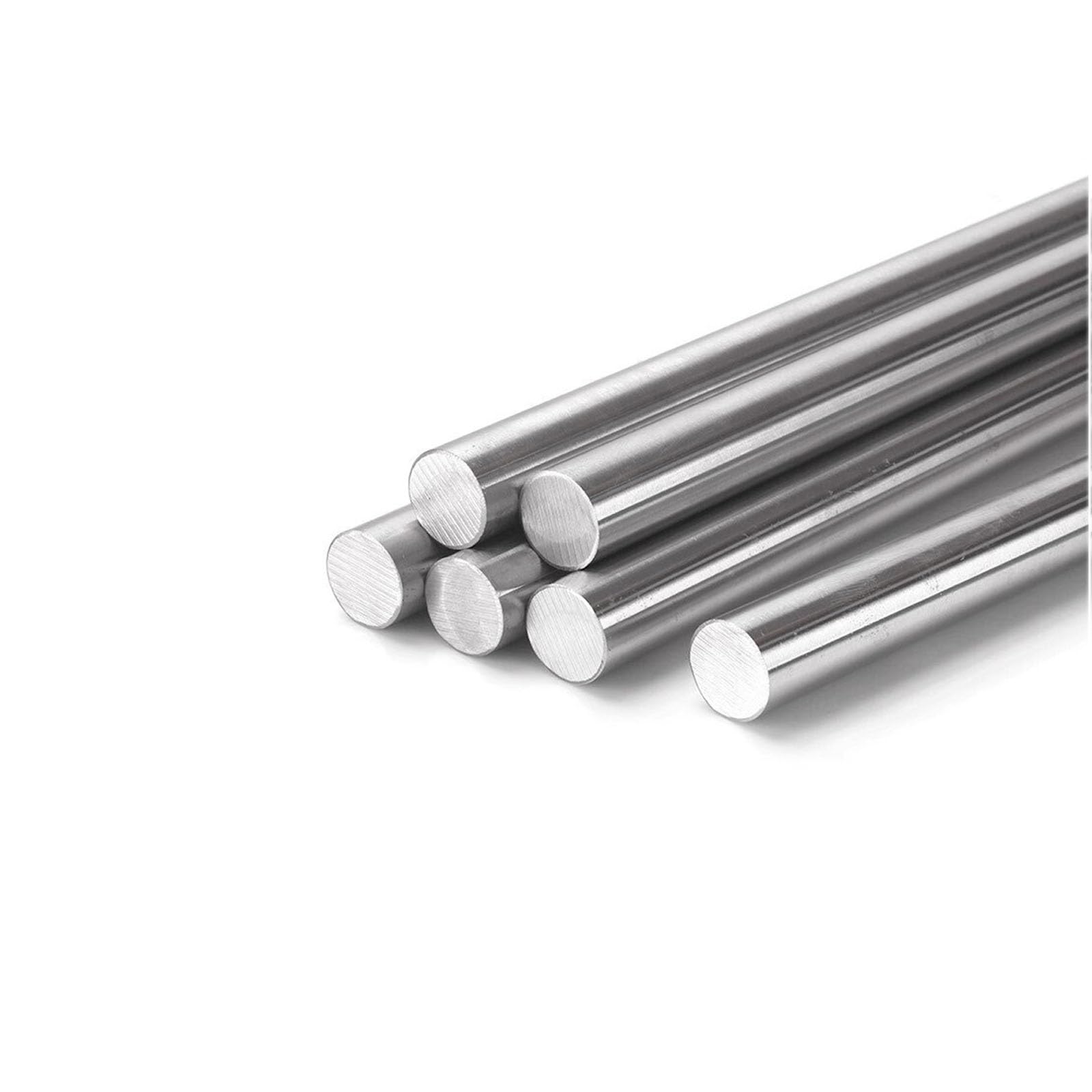 10 Stück Edelstahlstäbe, Edelstahl Rundstäbe 4mm x 500mm, 304 Metallstäbe Stabstahl für DIY Handwerk Modellauto Flugzeug