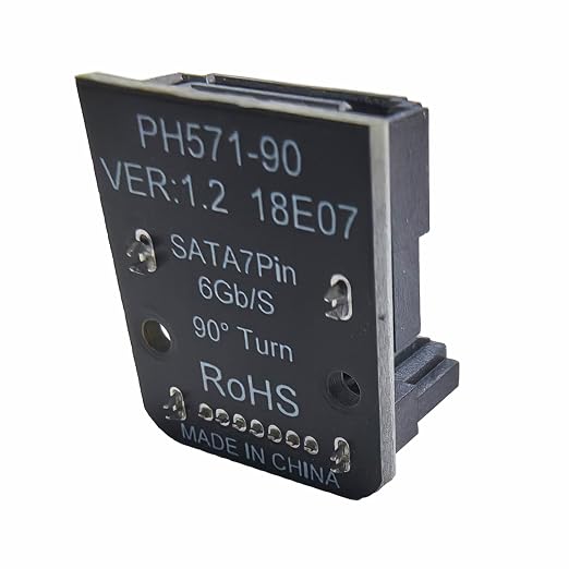 Conector adaptador SATA 7p derecha 90° miniatura 2