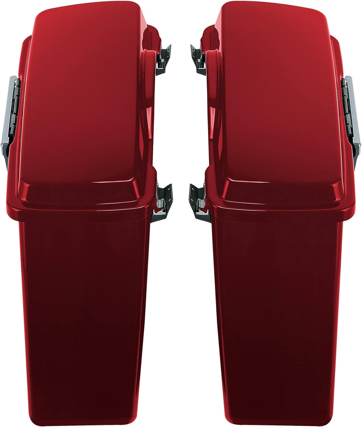 SLMOTO Hard Saddlebags Bag w/Conversion Brackets Fit For Harley Softail Heritage Deluxe Fatboy Models 1984-2016