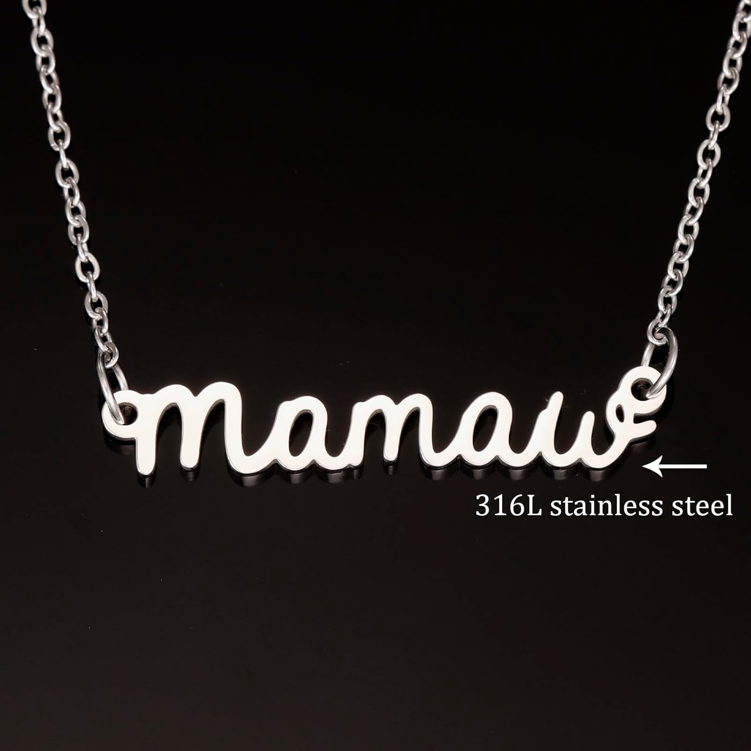 Mamaw Gifts Necklace from Grandkids for Birthday Women Best Mothers Day Jewelry Mamaw Necklace - Image 2