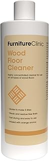 Furniture Clinic Wood Floor Cleaner | Dilutes to 170 FL Oz | Cleaning Concentrate | Formulated for Hardwood and Engineered Wooden Flooring | Quick-Drying with Orange Oil