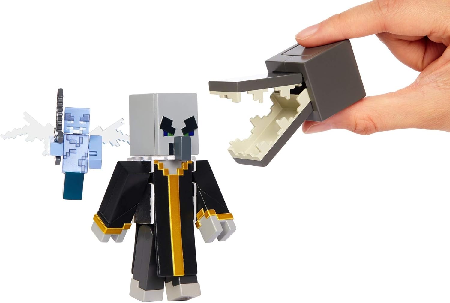 Mattel Minecraft Comic Maker Multipack Attack Set with Evoker and Vexes, Based on Minecraft Video Game, Toys for Girls and Boys Age 6 and Up