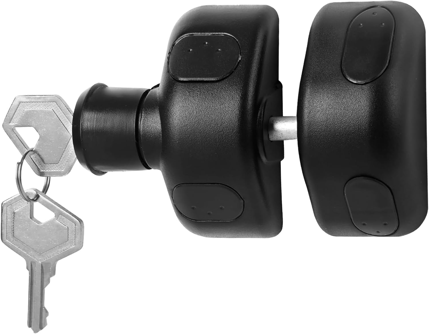 Black Magnetic Gate Latches, Key-Lockable Fences Side Pull, Magnetic Latch for Home, Yard & Garden