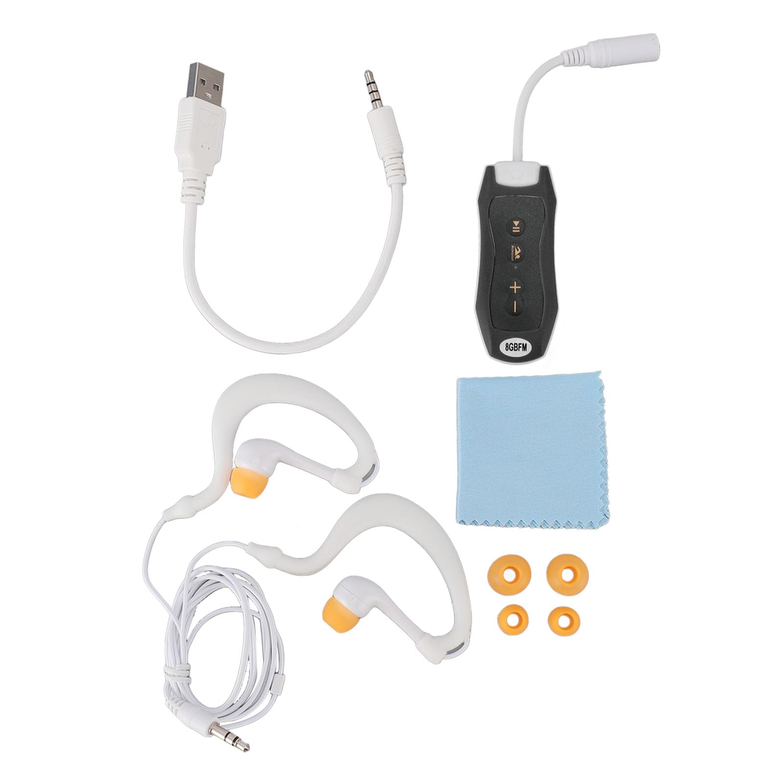 IPX8 Waterdichte Mp3-speler, Hoofdtelefoon voor Onderwaterzwemmen, 8 GB