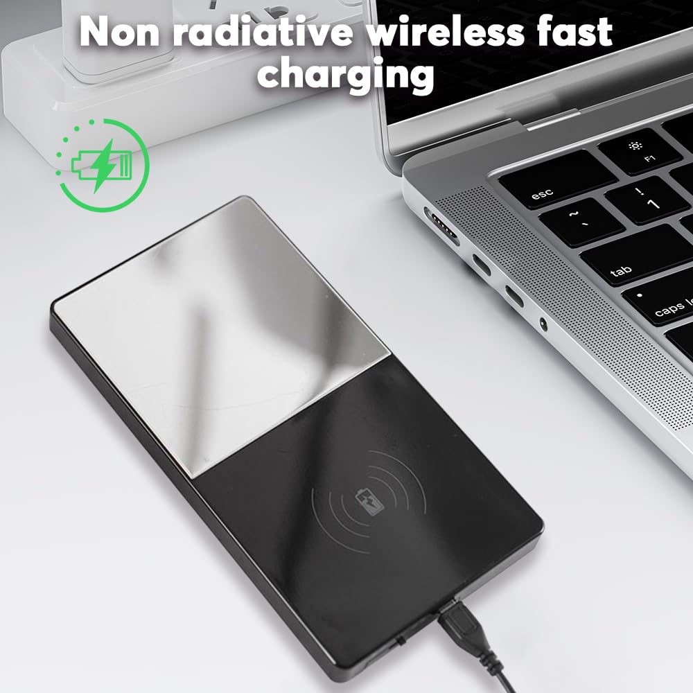 mizikuu Scaldacaffe elettrico, 2 in 1 Scalda Tazza da Caffè Elettrico con Ricarica Wireless 55 °C Scalda Bevande Riscaldatore Caffè Intelligente per tè, acqua, cacao, latte o zuppa