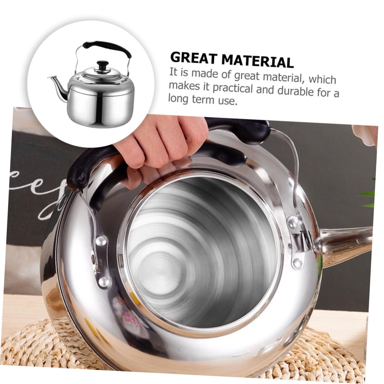 Bollitore in Acciaio Inox per fornello, bollitore per Acqua, Gas, Elettrico, induzione, bollitura Rapida, teiera, Cucina Domestica, bollitore per Acqua, tè, caffè, Appassionati
