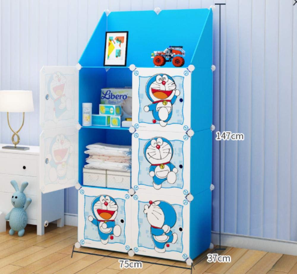Armario de almacenamiento para bebés y niños pequeños con colgador de ropa