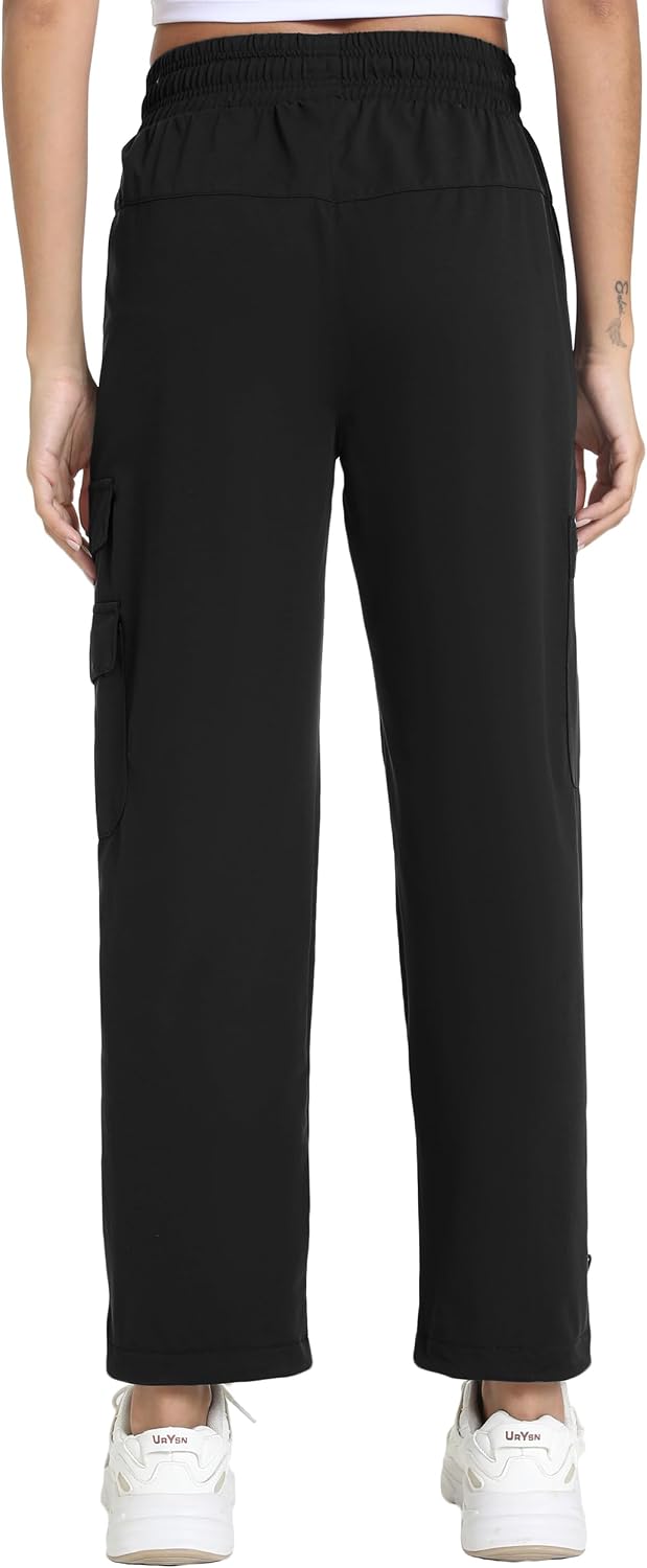 Women's Lightweight Cargo Pants with Pockets Stretchy Quick Dry Hiking Pants for Travel Casual Outdoor
