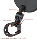 Drumstone (𝐒𝐩𝐞𝐜𝐢𝐚𝐥 𝟏𝟓 𝐘𝐞𝐚𝐫𝐬 𝐖𝐚𝐫𝐫𝐚𝐧𝐭𝐲) 360° Adjustable Bicycle Rear View Mirror – Universal Handlebar Mount, Wide-Angle Convex Mirror for Bikes & Cycles – Durable, Lightweight gallery image